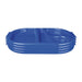 Olympia Kristallon Large Polypropylene Compartment Food Trays Blue 374mm Olympia
