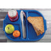 Olympia Kristallon Small Polypropylene Compartment Food Trays Blue 321mm Olympia
