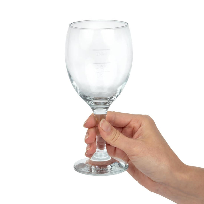 Utopia Imperial Wine Glasses 340ml CE Marked at 125ml 175ml and 250ml (12 Pack) Utopia