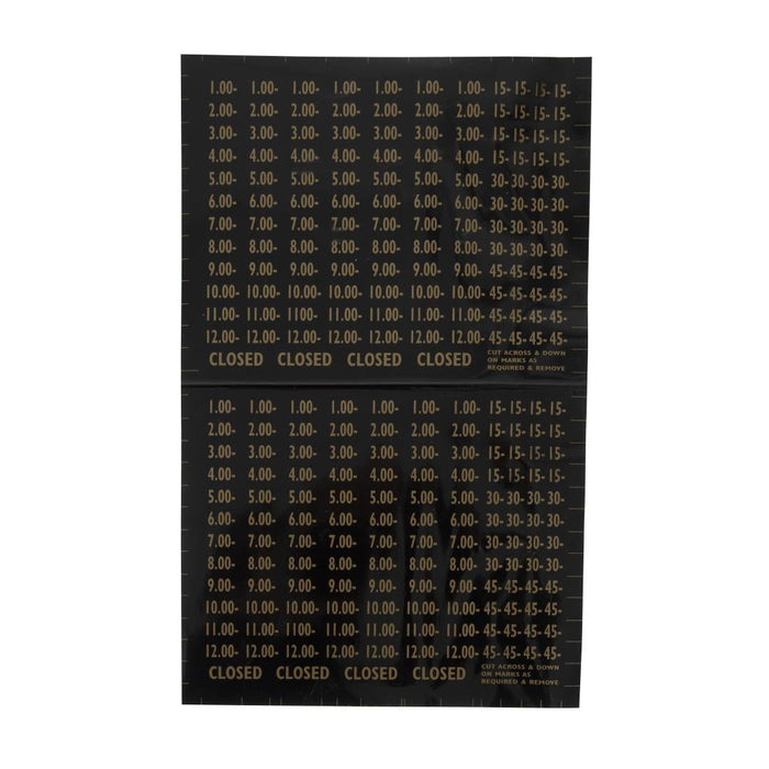 Beaumont Adjustable Opening Hours Display Beaumont