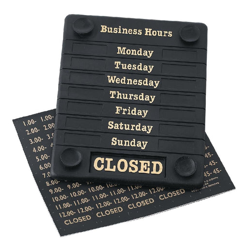 Beaumont Adjustable Opening Hours Display Beaumont