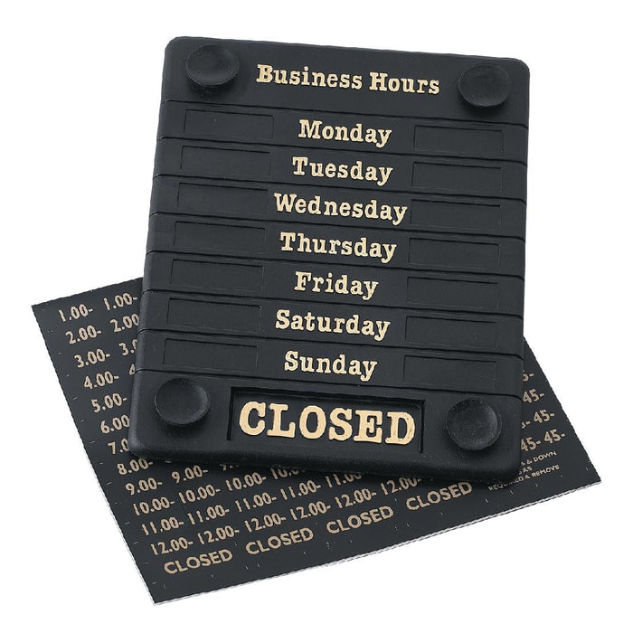 Beaumont Adjustable Opening Hours Display Beaumont
