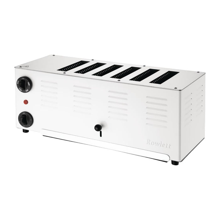 Rowlett Regent 6 Slot Toaster White with 2x Additional Elements Rowlett