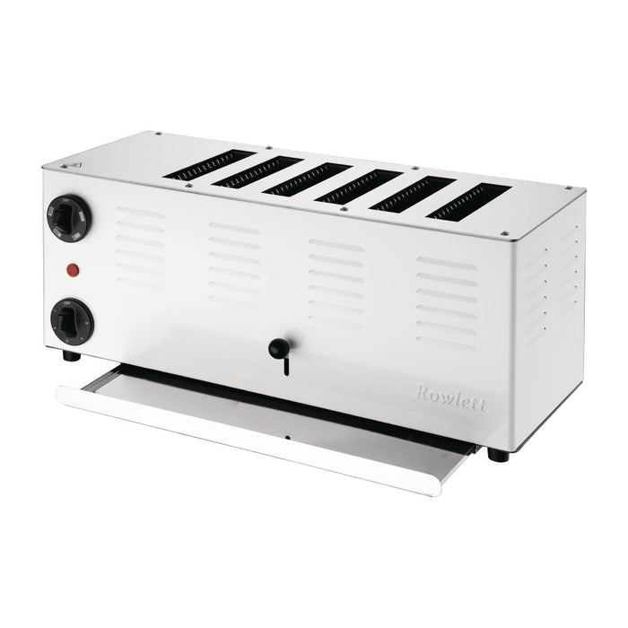 Rowlett Regent 6 Slot Toaster White with 2x Additional Elements Rowlett