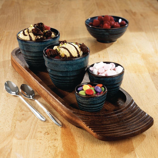 Churchill Bit on the Side Blue Ripple Dip Pots 114ml Churchill