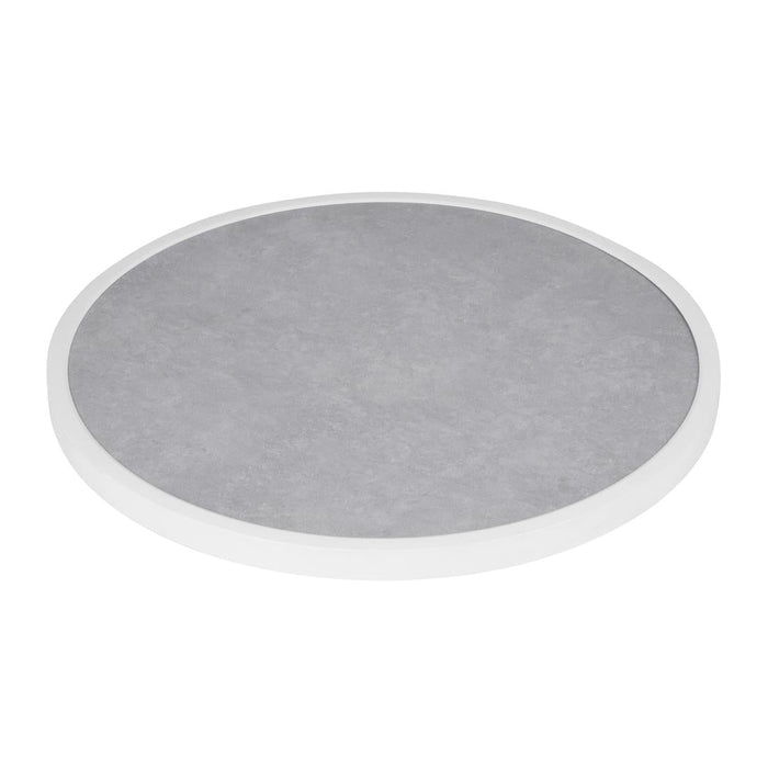 Bolero Fibre Glass Round Table Top Grey Stone Effect 580mm Bolero