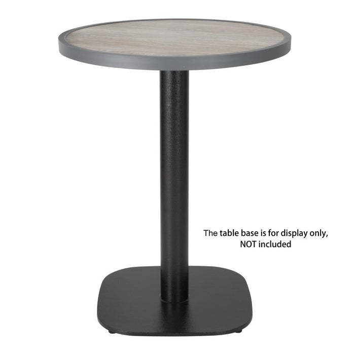 Bolero Fibre Glass Round Table Top Wood Effect 580mm Bolero
