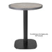 Bolero Fibre Glass Round Table Top Wood Effect 580mm Bolero