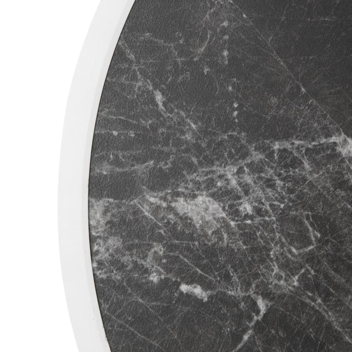 Bolero Fibre Glass Round Table Top Dark Granite Effect 580mm Bolero