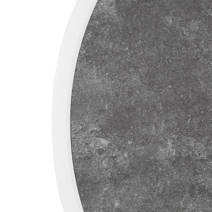 Bolero Fibre Glass Round Table Top Dark Stone Effect 580mm Bolero