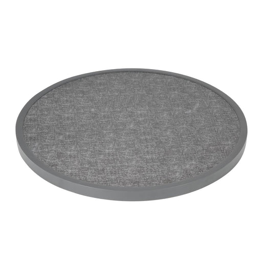 Bolero Fibre Glass Round Table Top Brushed Black 580mm Bolero