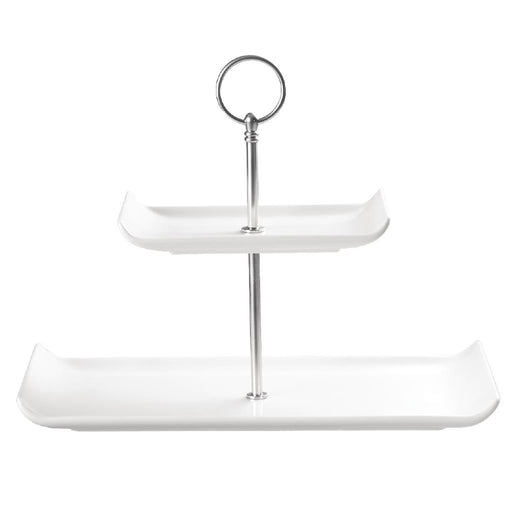 220mm(H). Colour: White & Silver