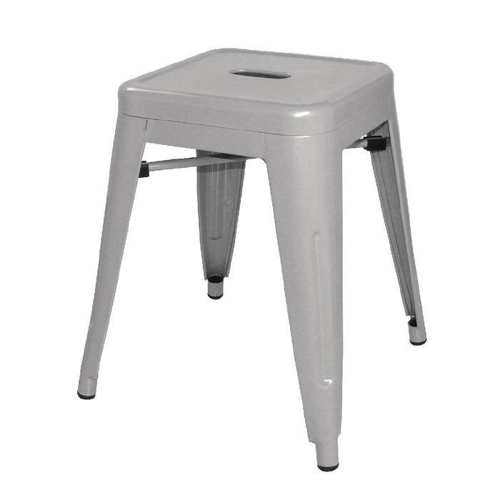 Galvanised Steel. Seat Height: 460mm. Stackable.