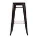 Bolero Bistro Steel High Stool Black (4 Pack) Bolero