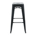 Bolero Bistro Steel High Stool Black (4 Pack) Bolero