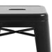 Bolero Bistro Steel High Stool Black (4 Pack) Bolero