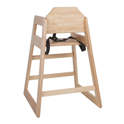 Bolero Wooden Highchair Natural Finish Bolero