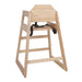 Bolero Wooden Highchair Natural Finish Bolero