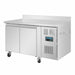 Polar U-Series Double Door Counter Fridge with Upstand 282Ltr Polar