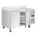 Polar U-Series Double Door Counter Fridge with Upstand 282Ltr Polar