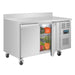 Polar U-Series Double Door Counter Fridge with Upstand 282Ltr Polar
