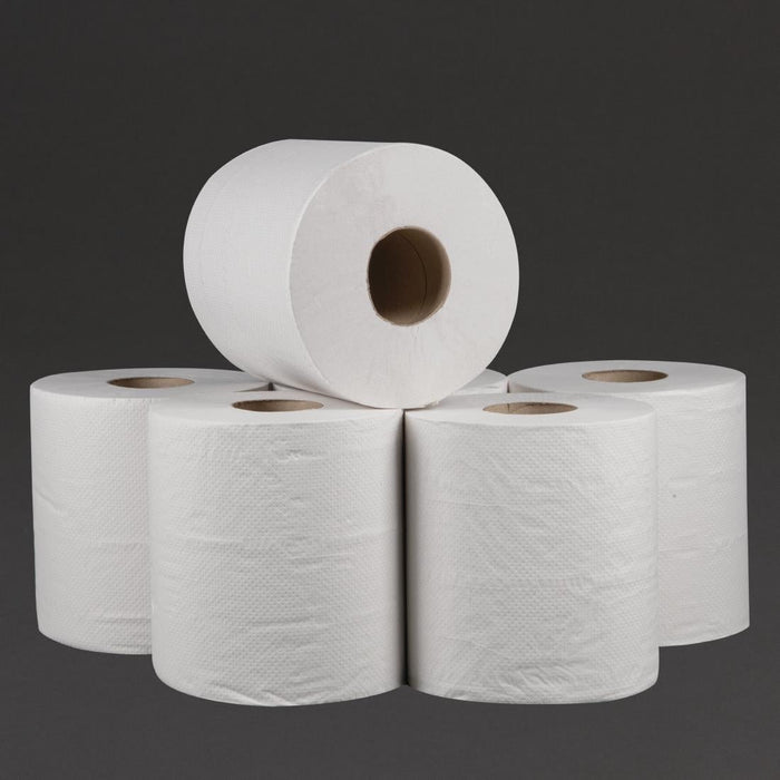 Jantex Centrefeed White Rolls 2-Ply 120m (6 Pack) Jantex
