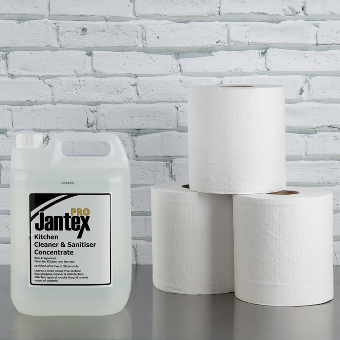 Jantex Centrefeed White Rolls 2-Ply 120m (6 Pack) Jantex