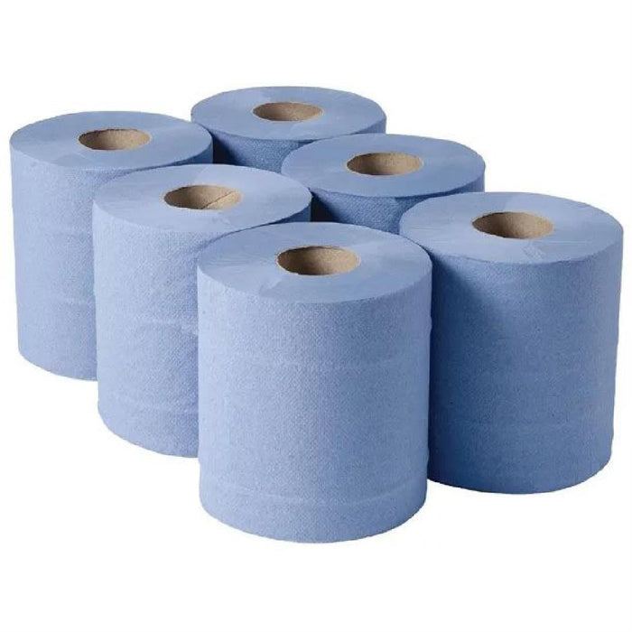 Jantex Centrefeed Blue Rolls 2-Ply 120m (6 Pack) Jantex