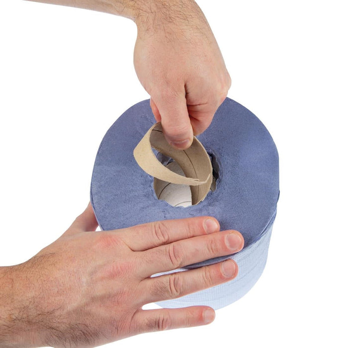 Jantex Centrefeed Blue Rolls 2-Ply 120m (6 Pack) Jantex