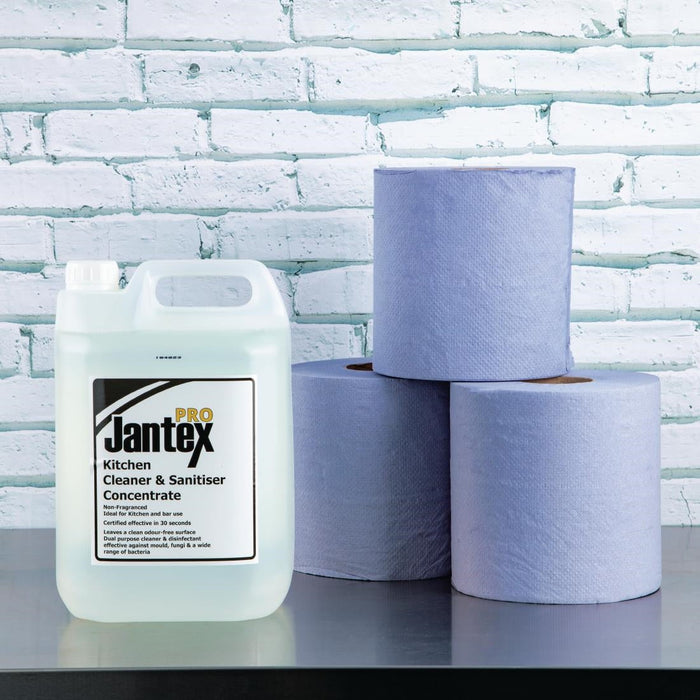 Jantex Centrefeed Blue Rolls 2-Ply 120m (6 Pack) Jantex