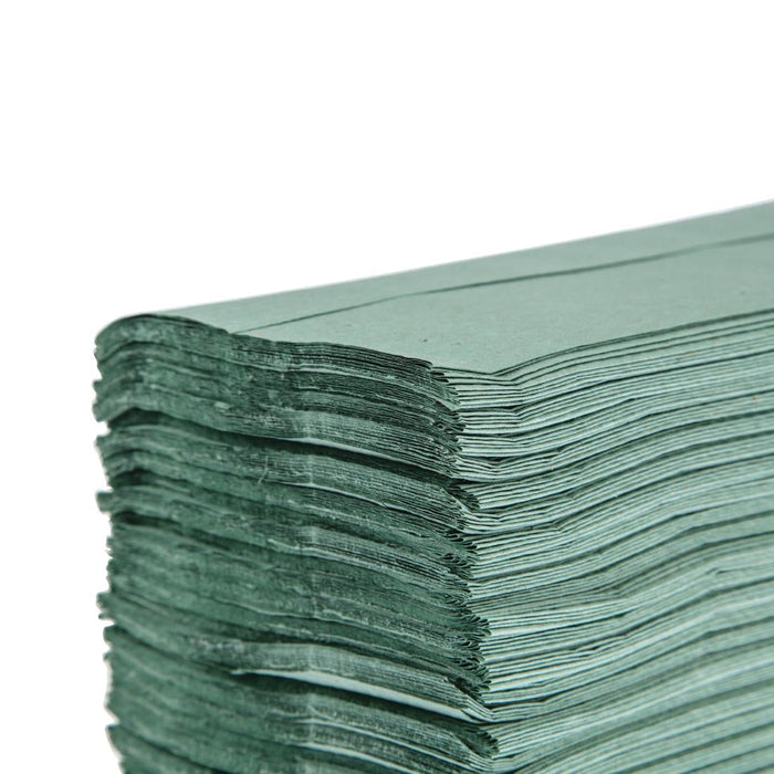Jantex Z Fold Paper Hand Towels Green 1-Ply 3000 Sheets Jantex