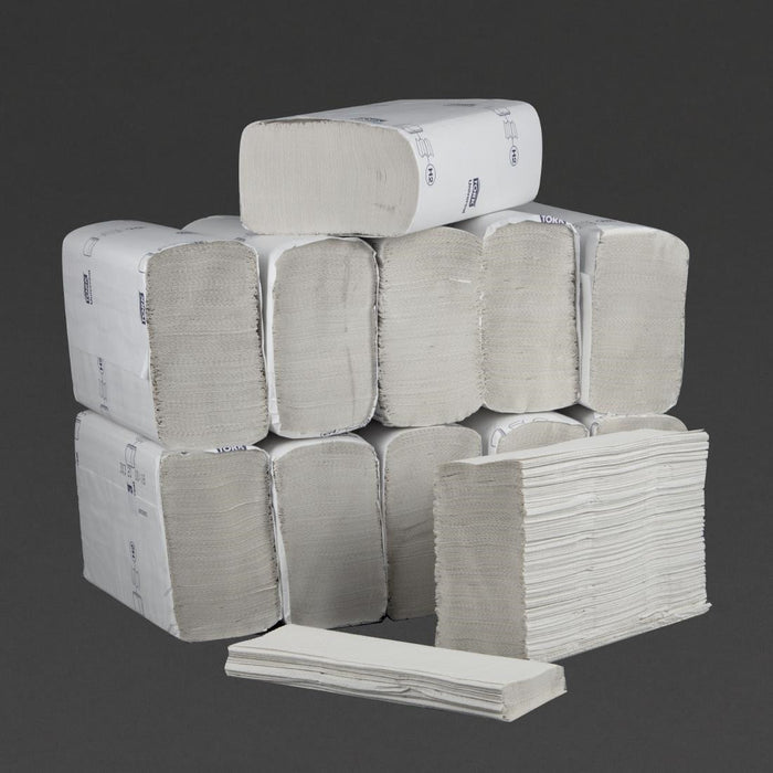 Tork Z Fold Paper Hand Towels White 1-Ply 250 Sheets (12 Pack) Tork