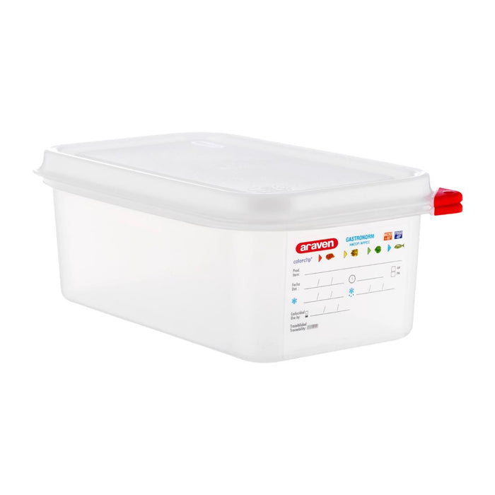 Capacity: 2.8Ltr. Material: Polypropylene. GN 1/4 sized