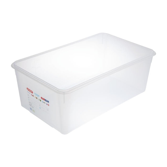 Araven Polypropylene 1/1 Gastronorm Food Storage Box 28Ltr (4 Pack) Araven