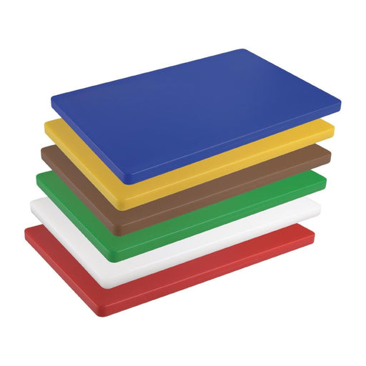 Hygiplas Thick Low Density Blue Chopping Board 450x300x20mm Hygiplas