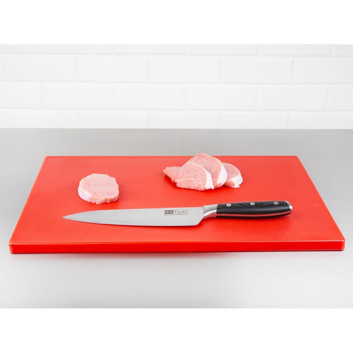 Hygiplas Thick Low Density Red Chopping Board Large 600x450x20mm Hygiplas