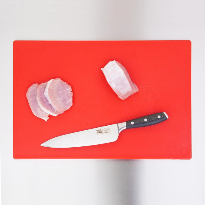 Hygiplas Thick Low Density Red Chopping Board 450x300x20mm Hygiplas