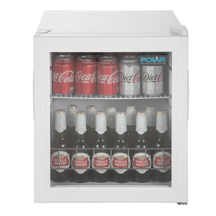Polar C-Series Countertop Display Fridge 46Ltr White Polar