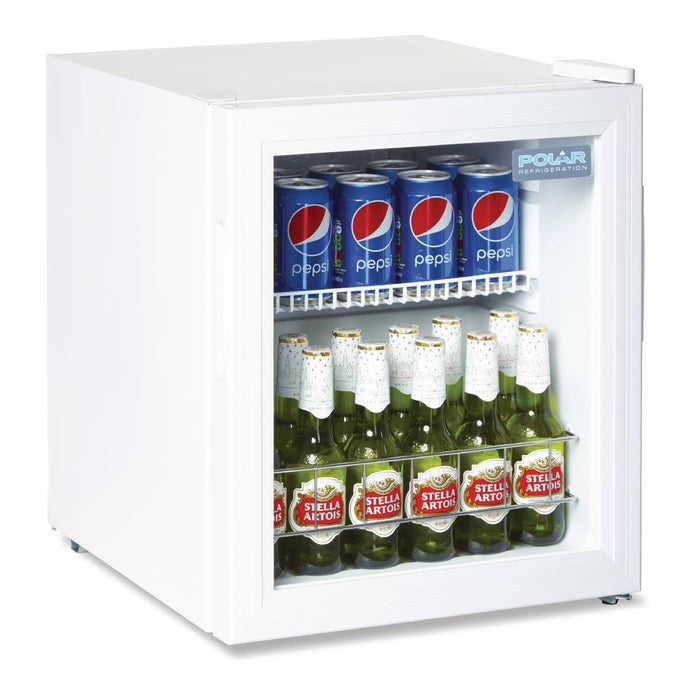 Polar C-Series Countertop Display Fridge 46Ltr White Polar