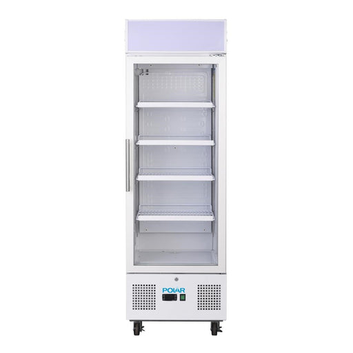Polar G-Series Upright Display Fridge 218Ltr White Polar