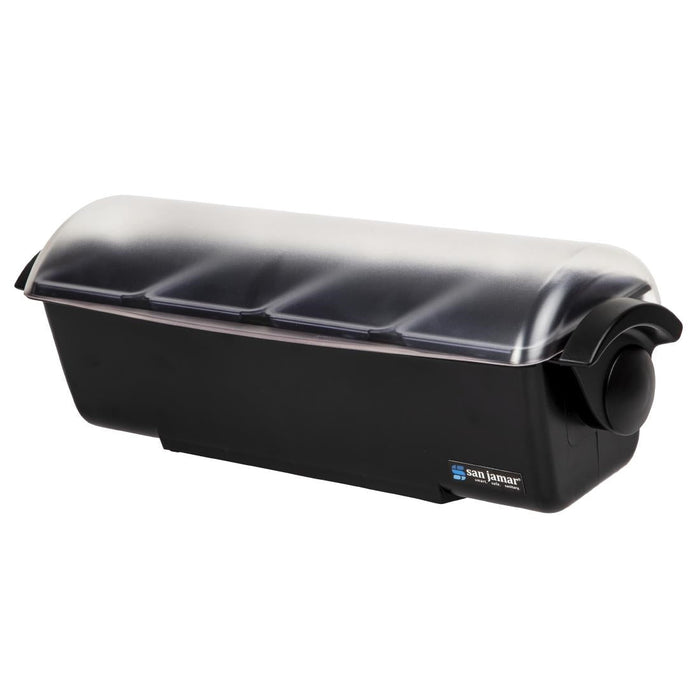 San Jamar 4 Tray Condiment Holder Black San Jamar