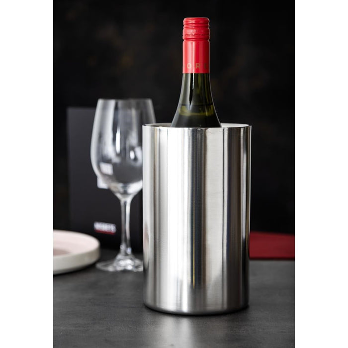 Olympia Polished Stainless Steel Wine And Champagne Cooler Olympia