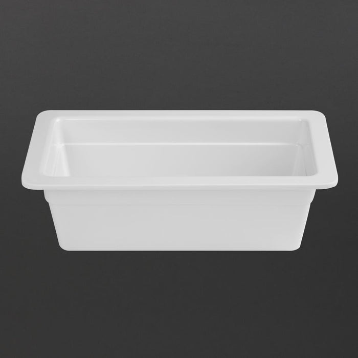 Olympia Kristallon Melamine 1/3 Gastronorm Dish 100mm Olympia