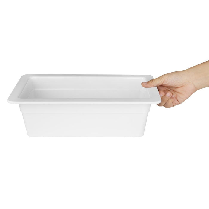 Olympia Kristallon Melamine 1/3 Gastronorm Dish 100mm Olympia
