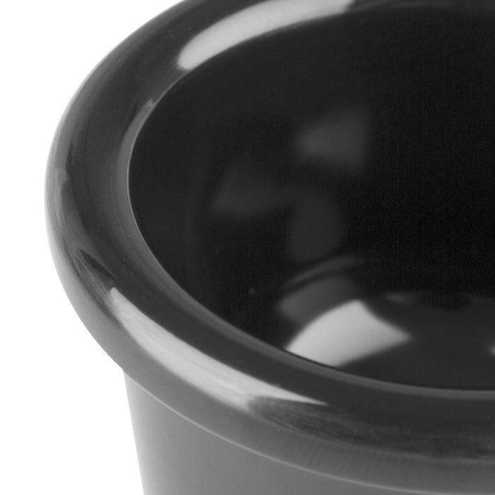 Olympia Kristallon Melamine Plain Ramekins Black 63mm (12 Pack) Olympia