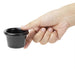 Olympia Kristallon Melamine Plain Ramekins Black 63mm (12 Pack) Olympia