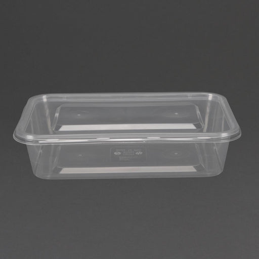 Fiesta Recyclable Plastic Microwavable Containers with Lid Small 500ml (250 Pack) Fiesta Recyclable