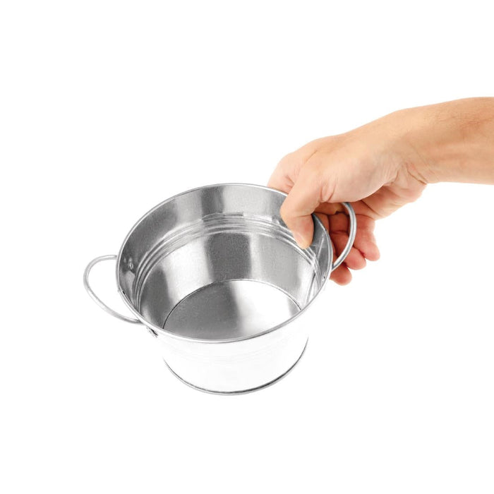 Olympia Mini Metal Food Bucket Shallow 150mm Olympia