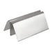 Stainless steel. Holds up to A4. Landscape or portrait