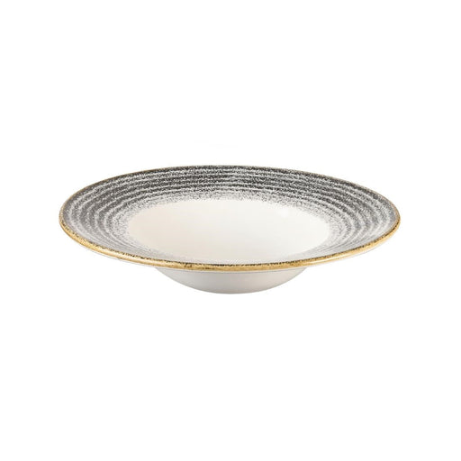 Churchill Studio Prints Homespun Charcoal Black Wide Rim Bowl 240mm Churchill